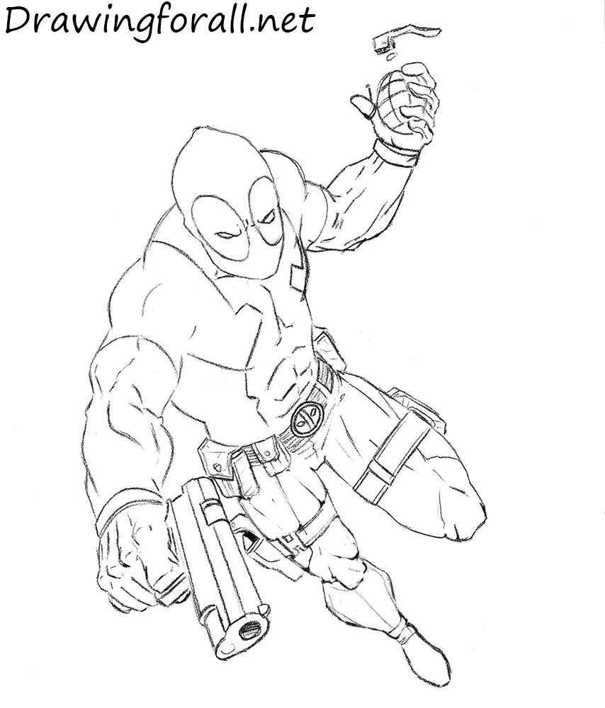 Deadpool Drawing In Pencil Full Body at GetDrawings | Free download