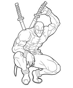 236x284 Deadpool Coloring Pages Printable Hero And Villain Coloring