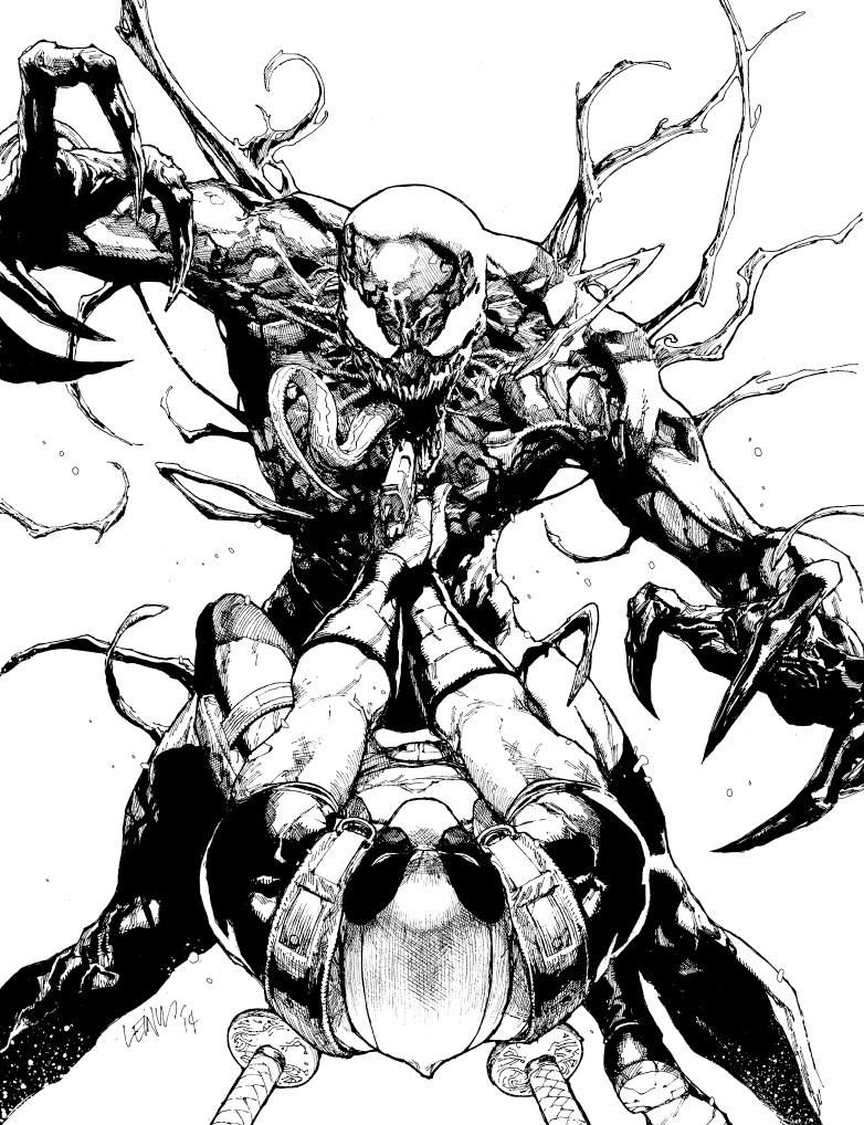 782x1018 Deadpool V's Venom By Leinil Francis Yu Some Cool Art