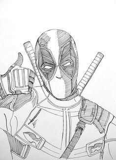 236x327 Learn How To Draw Deadpool (Deadpool) Step By Step Drawing