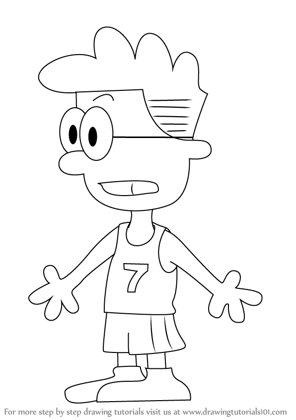 596x846 Learn How To Draw Francis From Big Nate (Big Nate) Step By Step