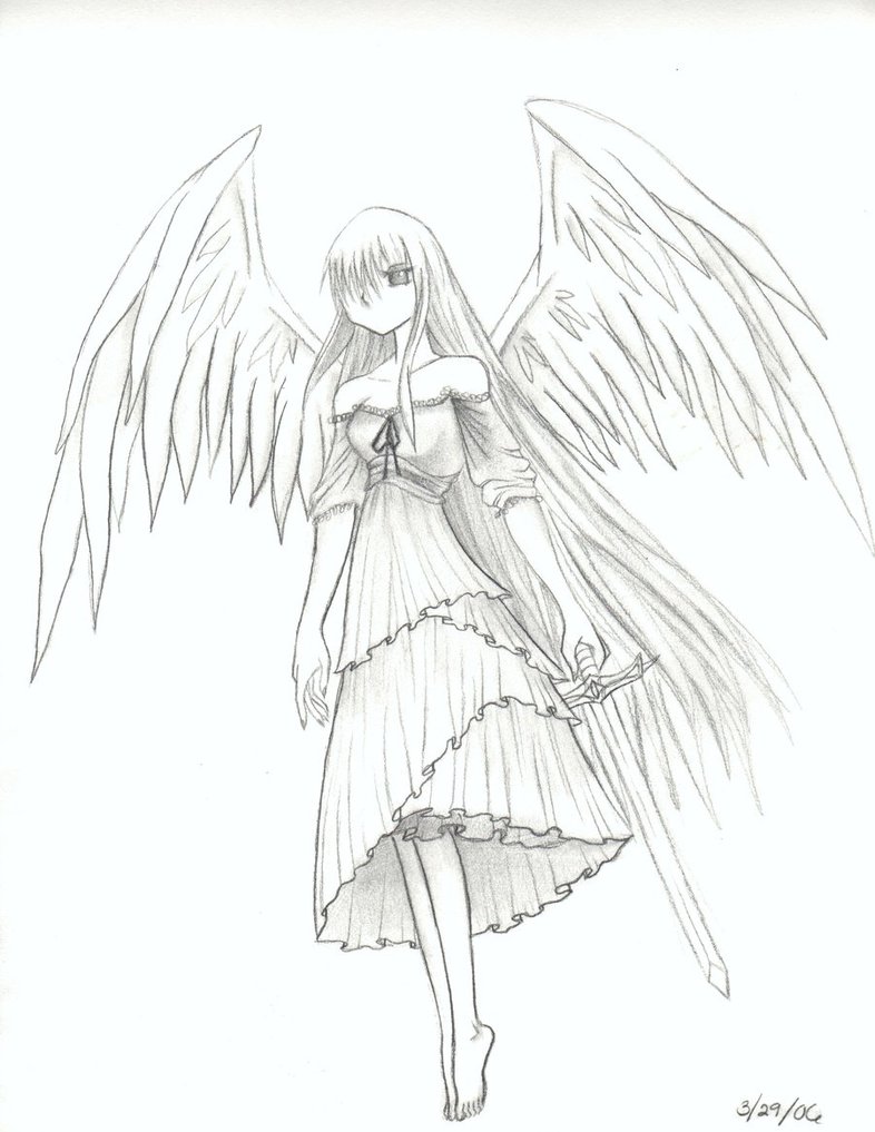 786x1017 Angel Of Death By Green Eyed Demon