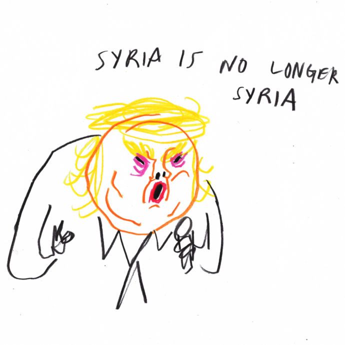 690x690 The Second Presidential Debate Live Drawing By Edward Steed