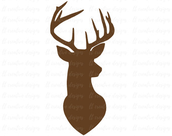 Deer Head Outline Drawing at GetDrawings | Free download