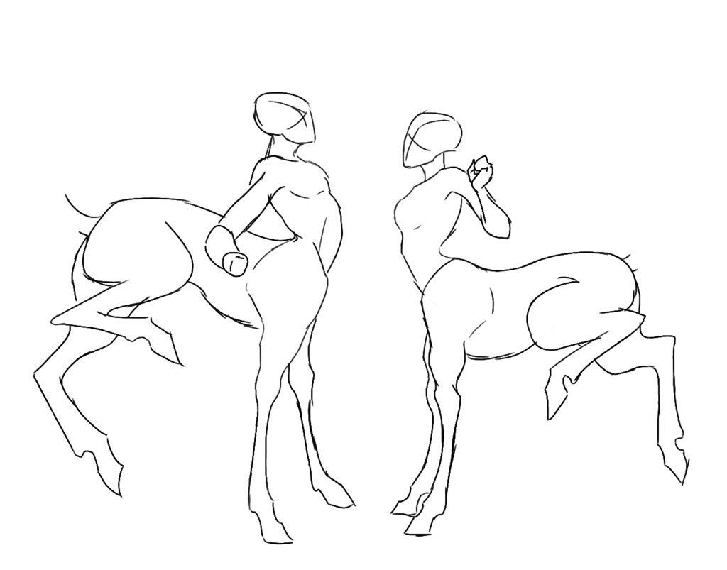 1024x803 Centaur Deer Kick Base By Peanutchan On Bartha