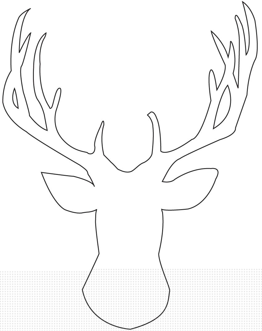 850x1073 Gallery Deer Head Drawings Easy,