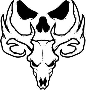 288x300 Bone Collector Deer Skull Logo Deer Heads Skull