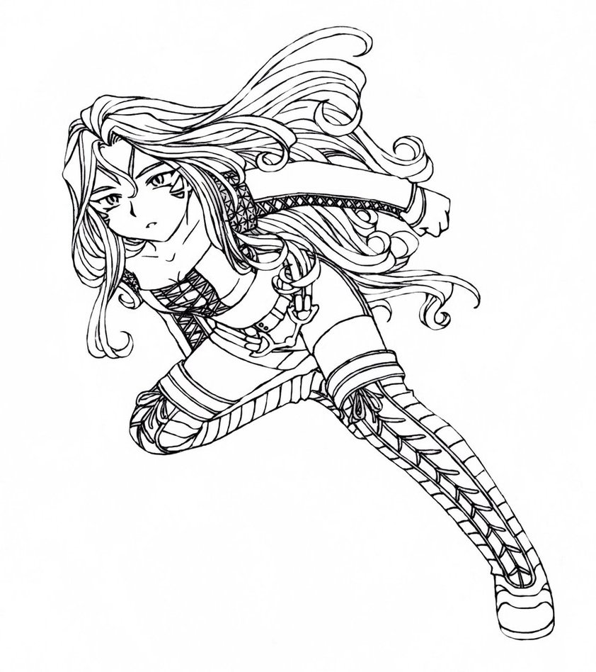 842x948 First Demon Lineart By Anasatcia