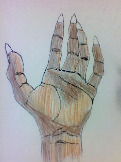 480x640 Demon Hand By Maakisusuzaki