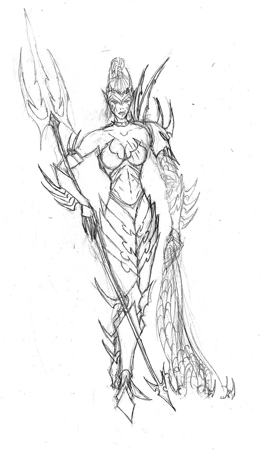 900x1543 Dark Eldar Wych By Garlic Demon