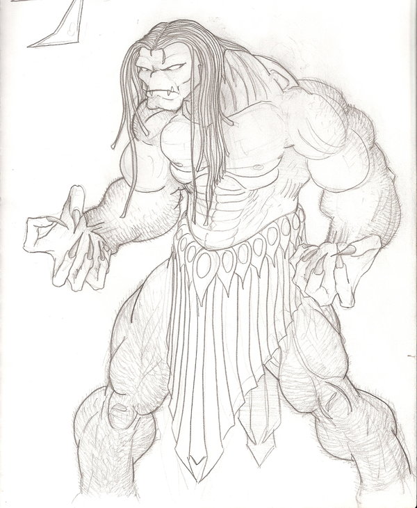 600x730 Demon Warrior By 0lympus