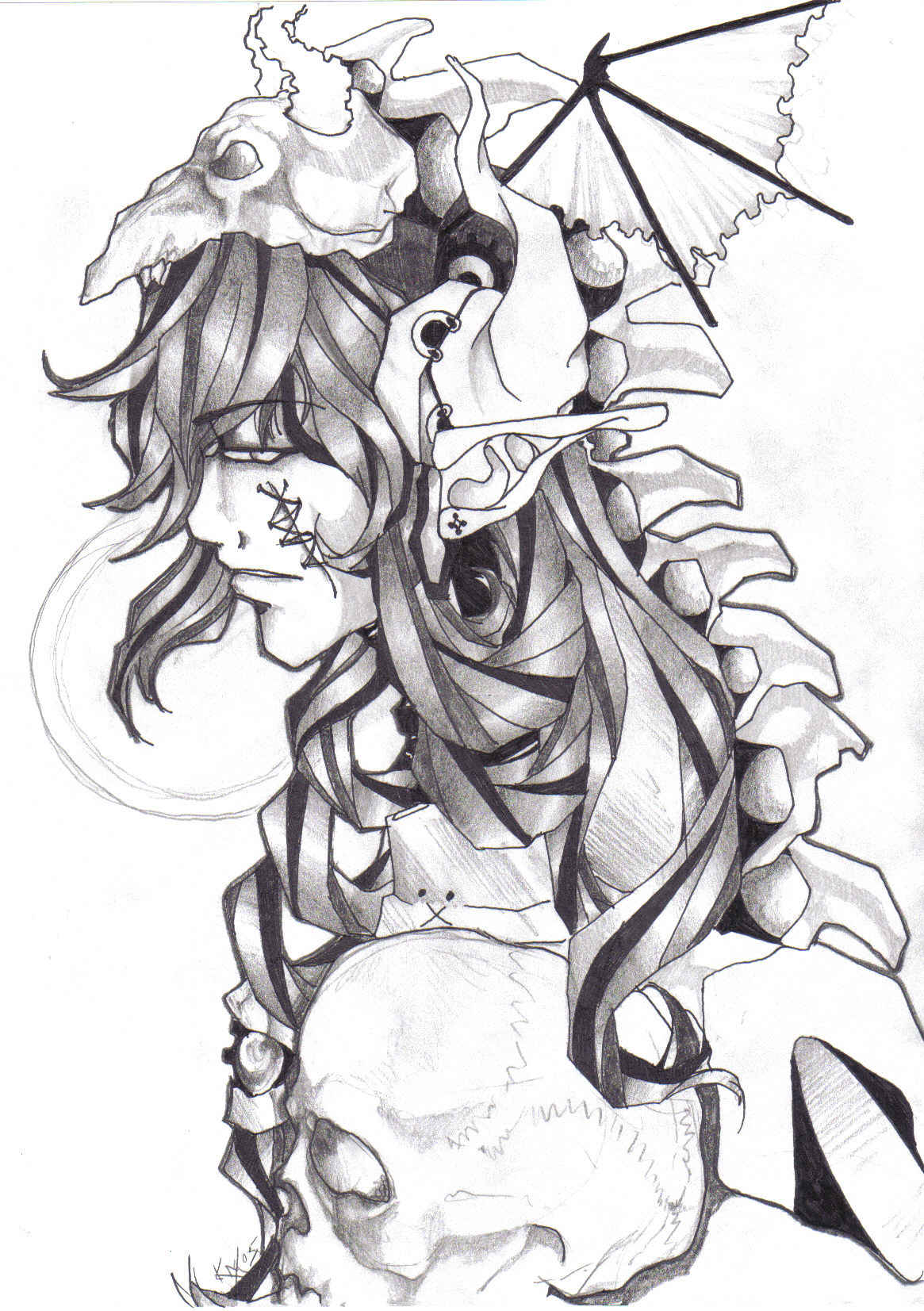 1165x1653 Demon Warrior By Drkmagician83