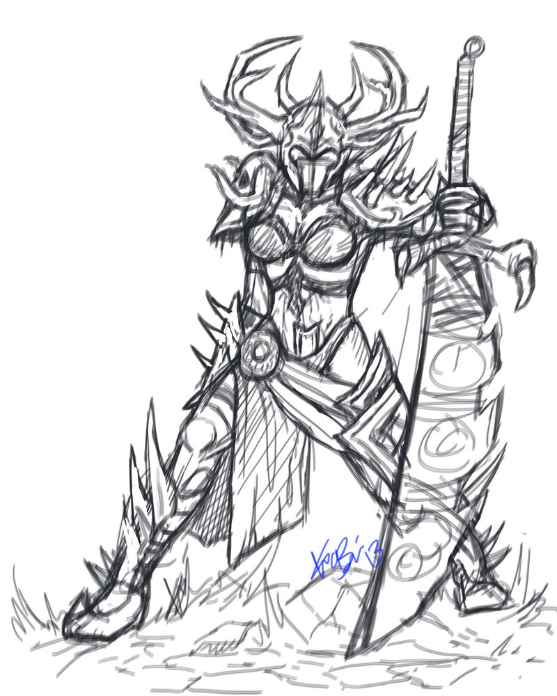 800x1000 Norn Warrior By Redeyeddemon