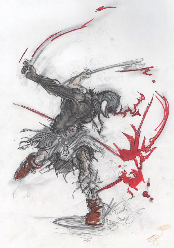 600x856 Demon Warrior By Samduerden