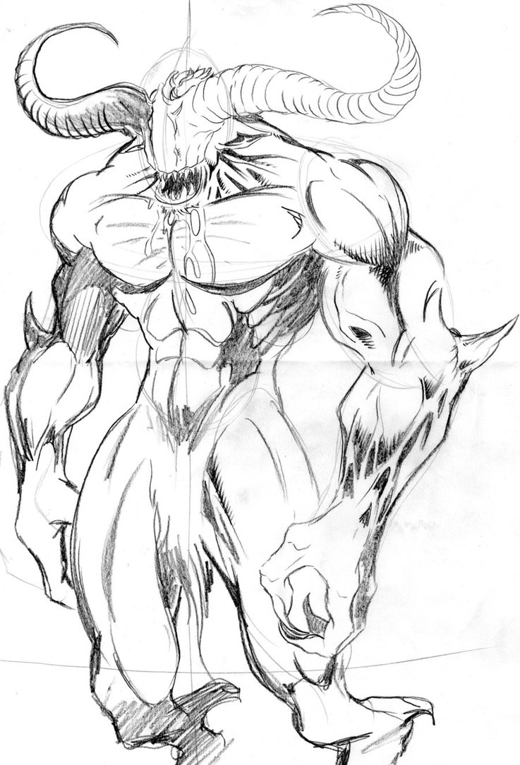 737x1084 Demon Sketch By Solracaicilef