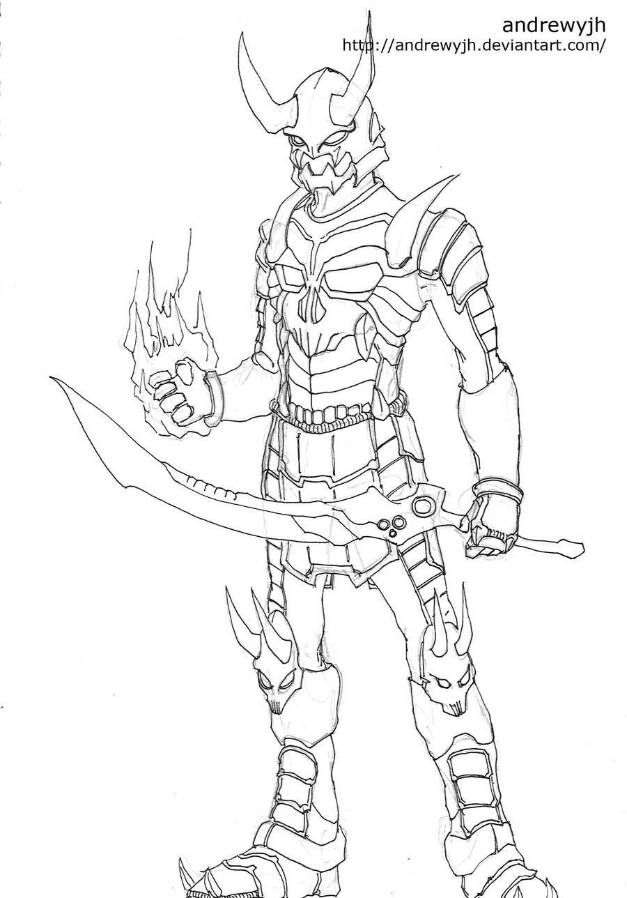 900x1288 Demon Swordsman By Andrewyjh