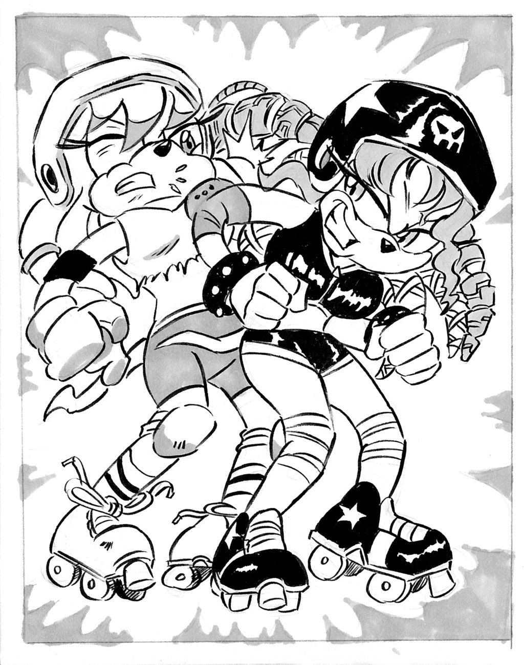 1024x1299 Sonic Roller Derby Gals
