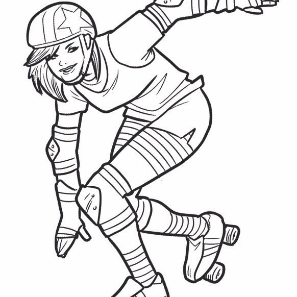 582x582 Cyclonaut On Twitter Simple Vector Drawing Of A Roller Derby