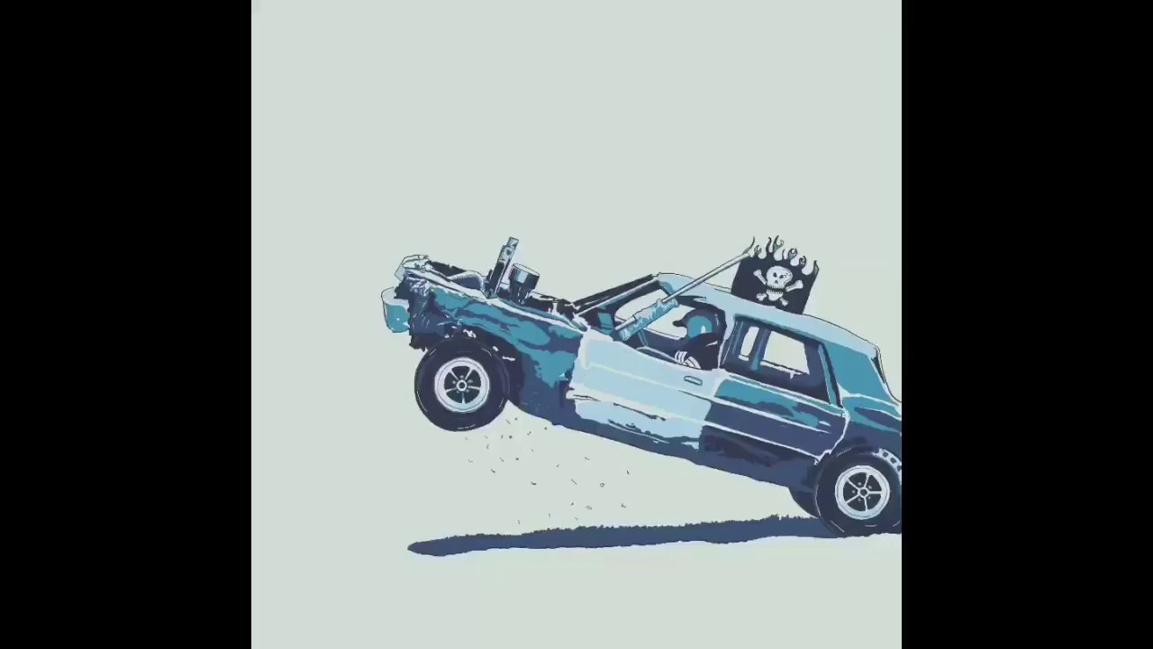 1280x720 Demolition Derby Drawing Timelapse