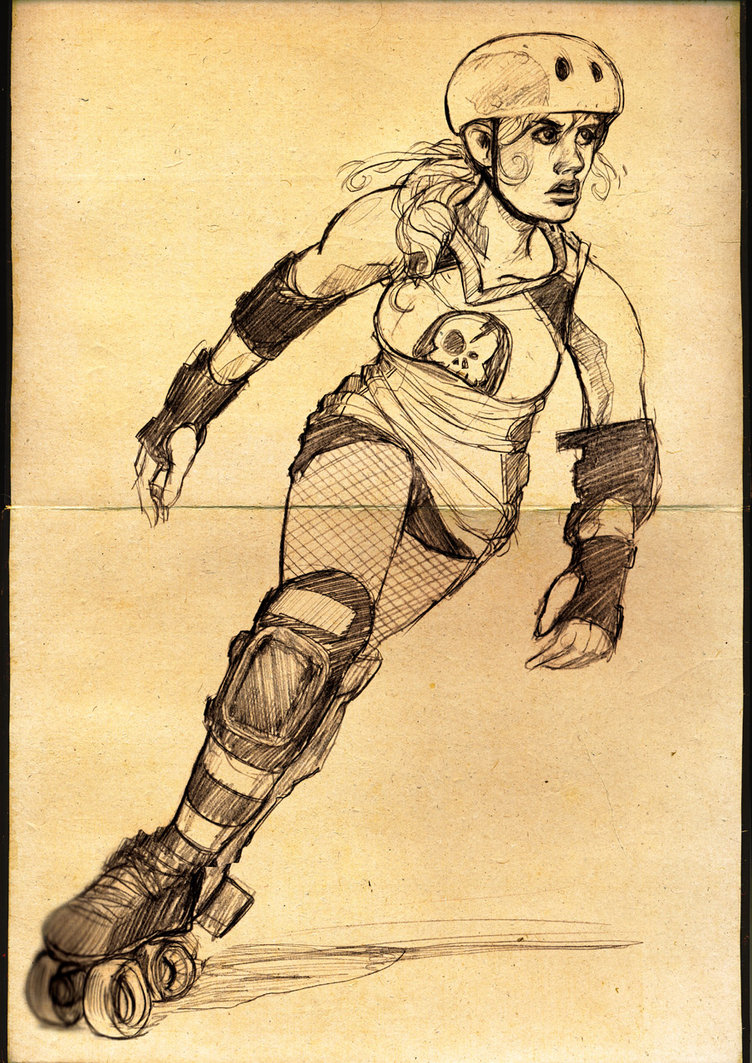 752x1063 Roller Derby By Punchyninja