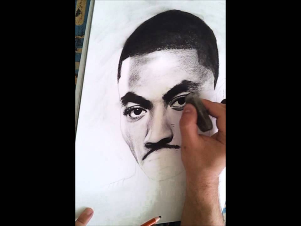 960x720 Me Drawing Derrick Rose With Charcoal Portrait Pop Art