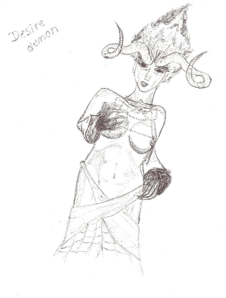 778x1026 Desire Demon Sketch By Hellcharm