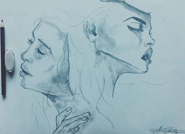 592x429 Desire Drawing By Sarah Kelley