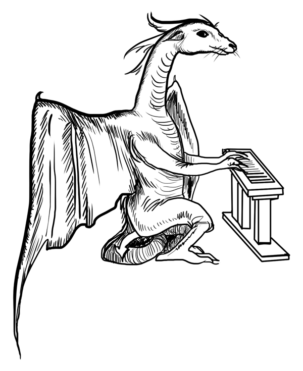 600x735 Art By Products Keyboard Dragon