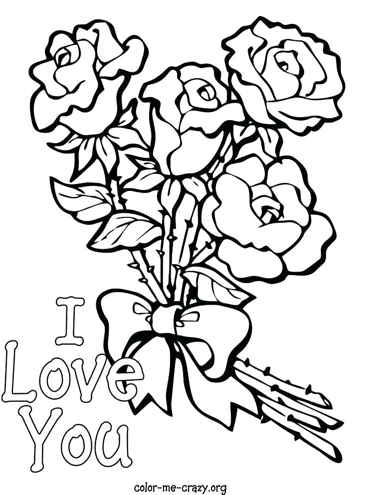 736x993 Pictures Roses Color Kids Coloring Picture Of A Rose To Color