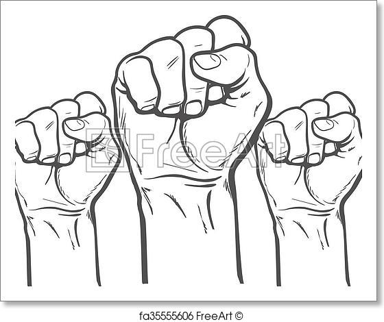 560x470 Free Art Print Of Fist As A Symbol Of Good Luck, Strength