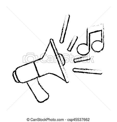 450x470 Megaphone Sound Device Icon Vector Illustration Design Clip Art