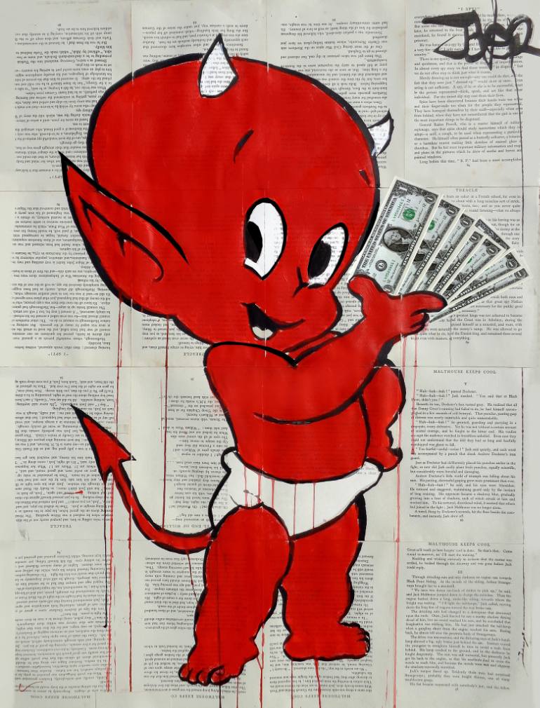 770x1010 Saatchi Art Deal With The Devil Drawing By Loui Jover