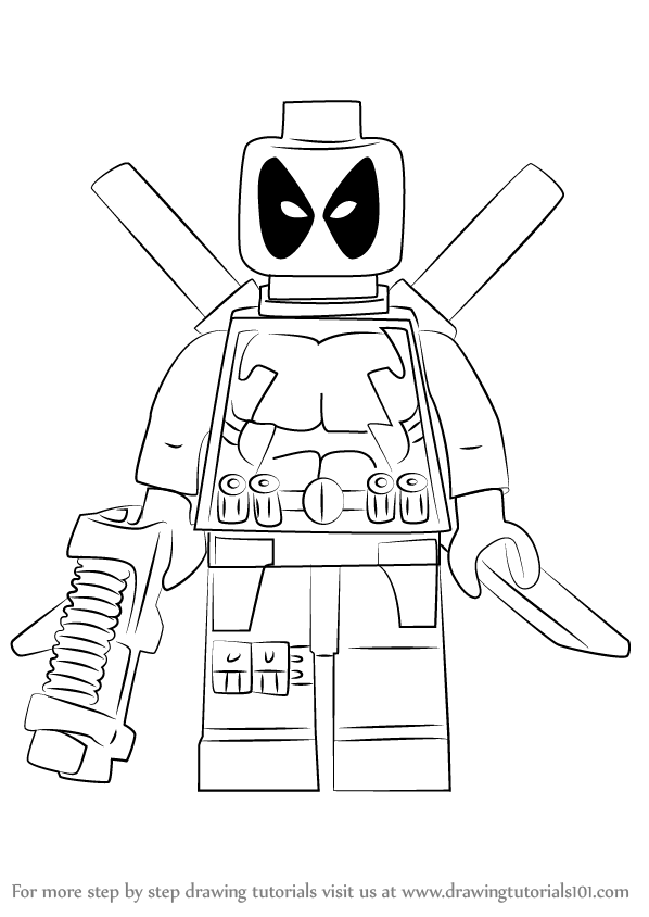 598x844 Step By Step How To Draw Lego Deadpool