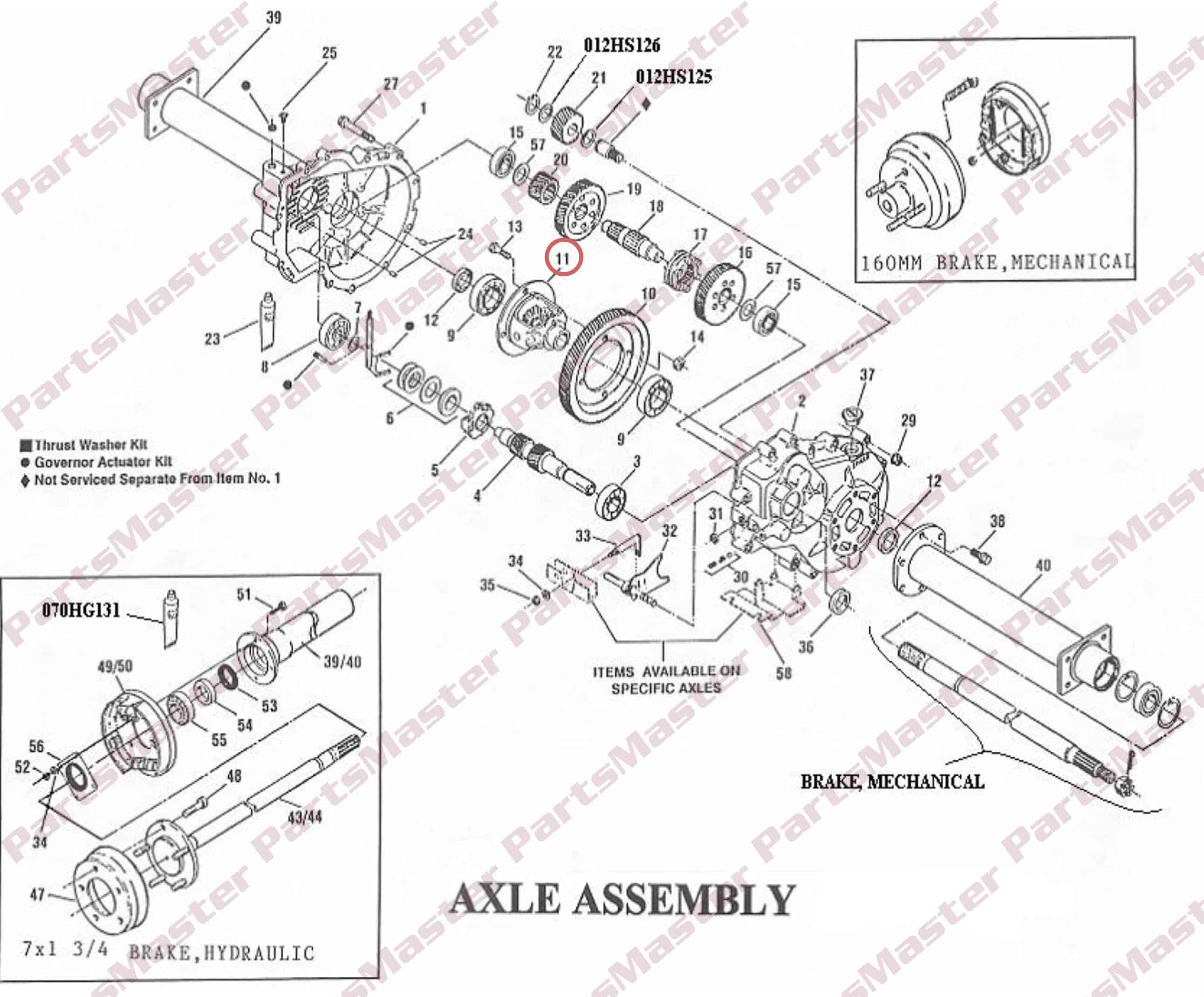2584x2140 G 300 Differential Assembly (012da111x) Partsmaster Inc