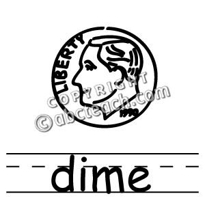 300x300 Clip Art Basic Words Dime Clipart Panda