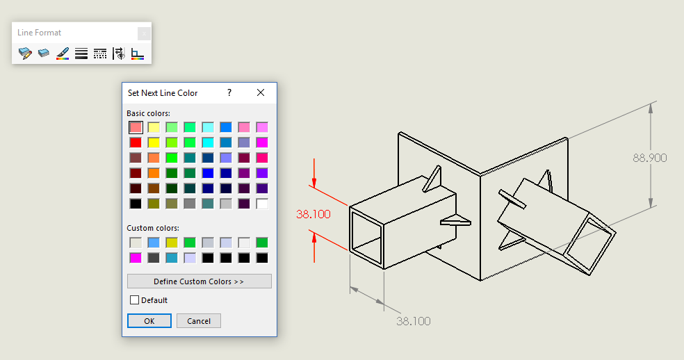 984x518 Solidworks Drawing Dimension Colors Computer Aided Technology