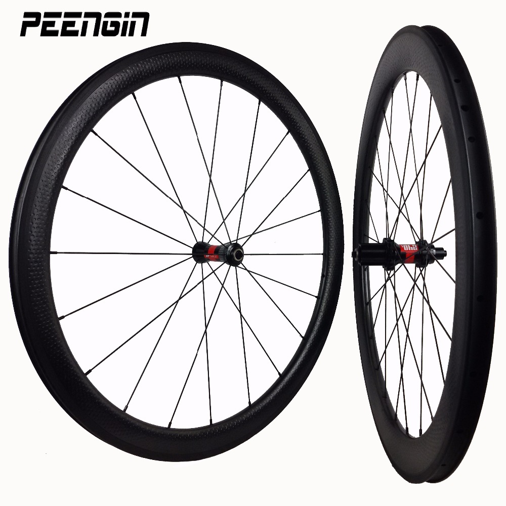 1000x1000 700c Dimple Carbon Clincher 50mm Golf Bike Aro Rim 58mm Wheelset