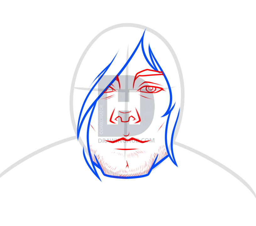 816x720 Drawing Kurt Cobain Easy, Step By Step, Drawing Guide, By