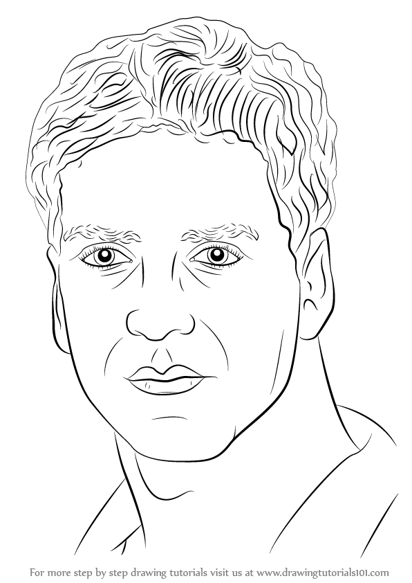 596x842 Learn How To Draw Akshay Kumar (Celebrities) Step By Step