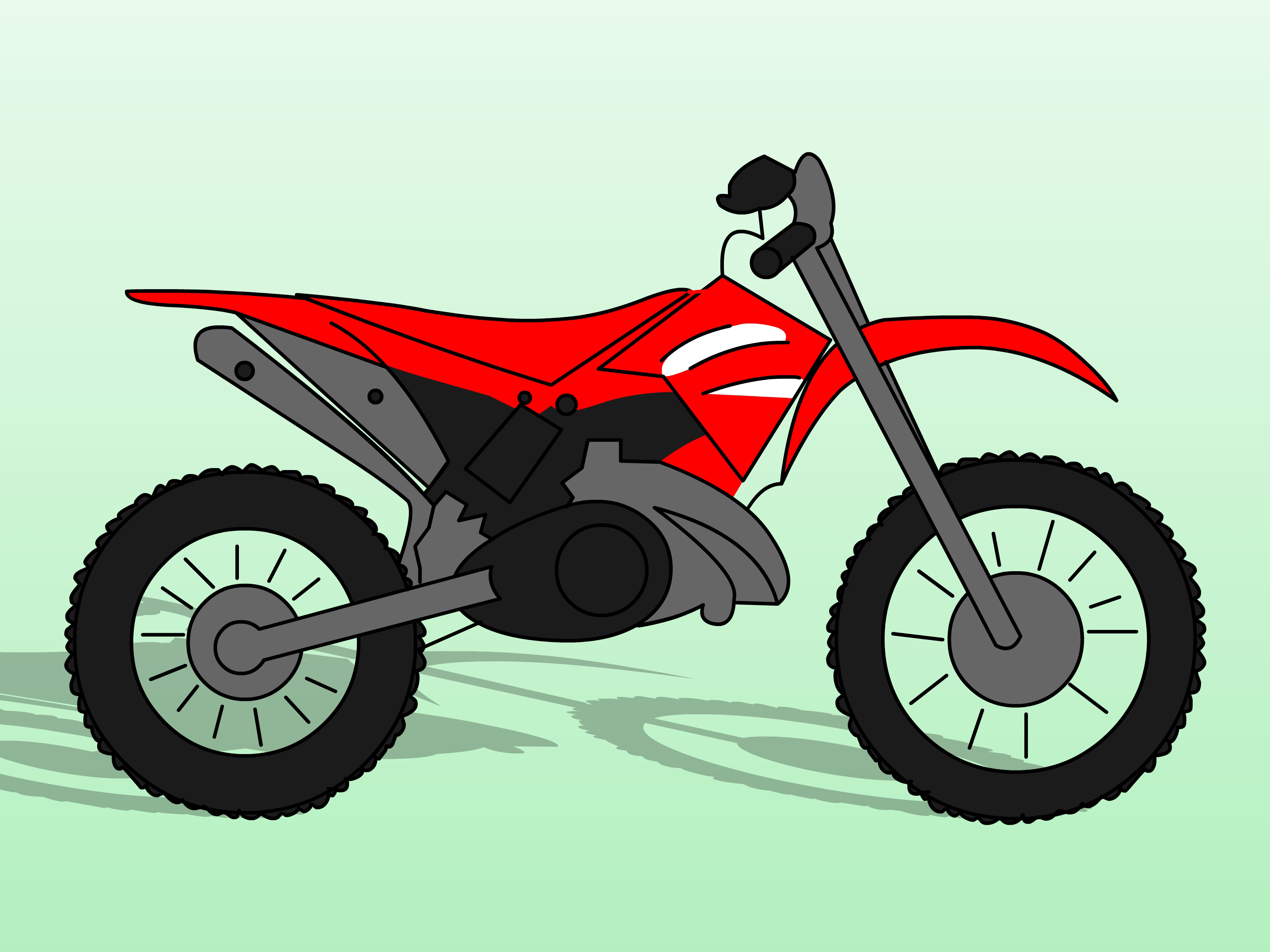 3200x2400 How To Draw A Motorcycle Easy Step By Step How To Draw Dirt Bikes