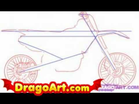 480x360 How To Draw A Dirt Bike, Step By Step