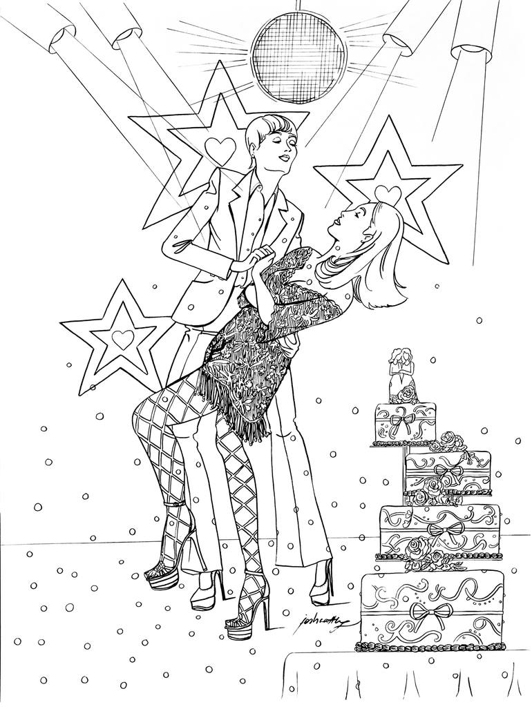 770x1027 Saatchi Art W2410 Disco Drawing By Joshua Wong