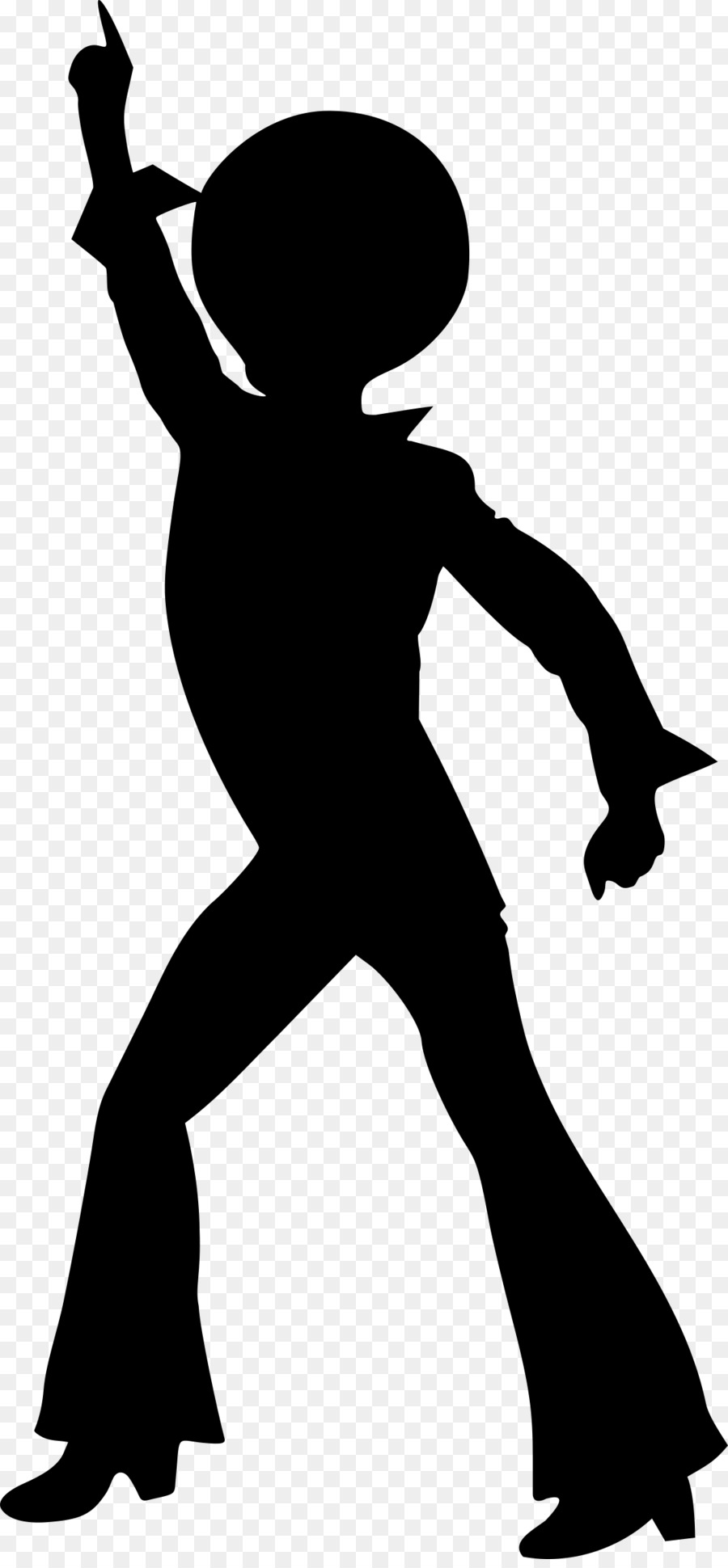 900x1940 Dance Disco Silhouette Drawing