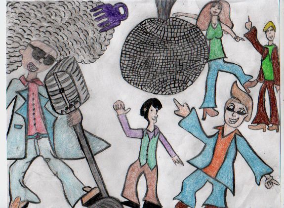 575x421 Disco Drawing In Color By Gothic Sol