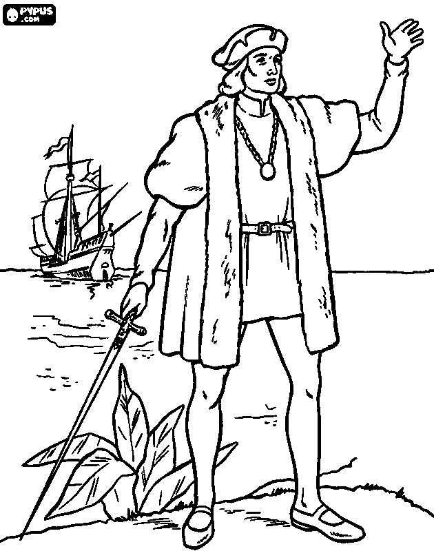 630x800 Discovery Of America Coloring Page 3