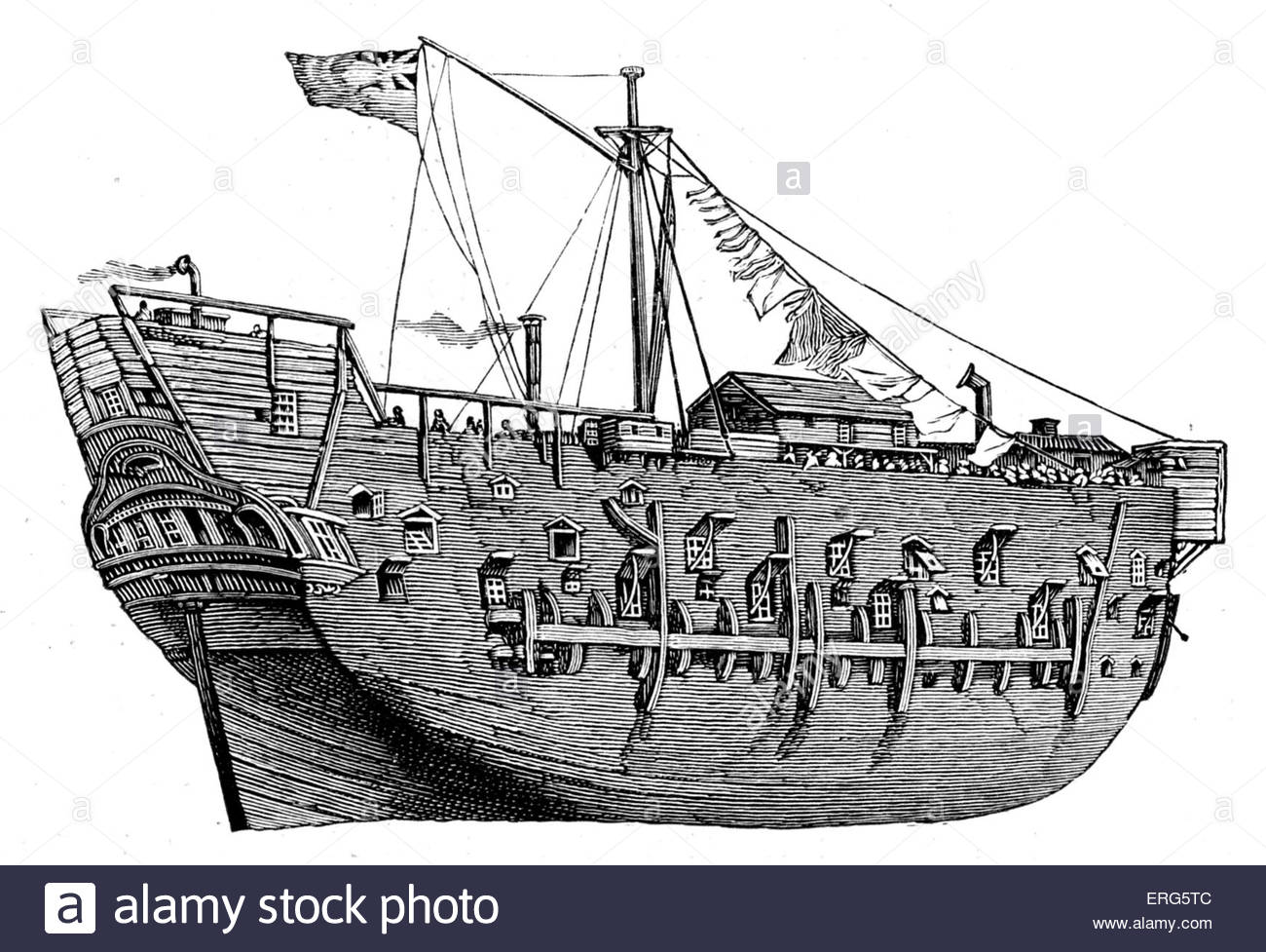 1300x977 Hms Discovery, From A Drawing By Edward William Cooke, R.a.