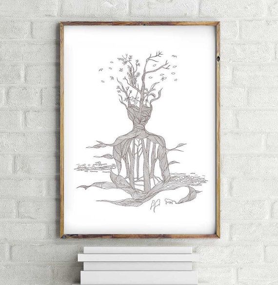 570x584 Meditative Drawing Yoga Art Line Art Drawing