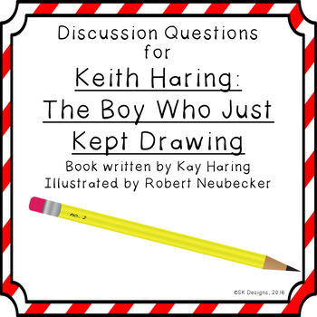 350x350 Keith Haring The Boy Who Just Kept Drawing Discussion Question Cards