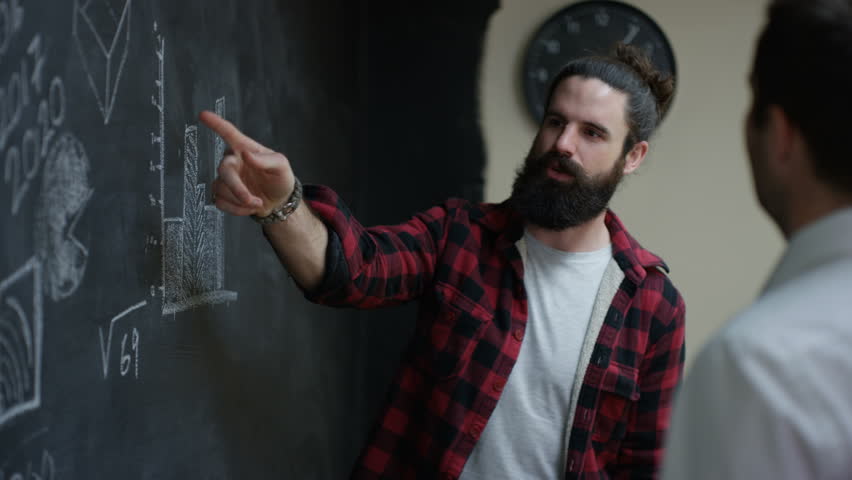 852x480 Stock Video Of 4k Casual Businessmen In Discussion, Drawing