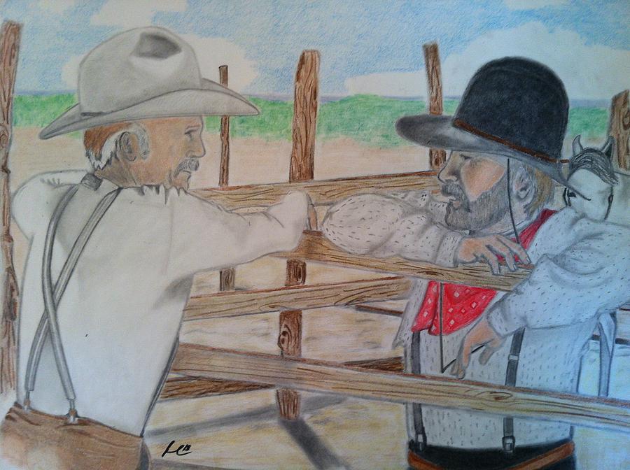 900x672 The Discussion Drawing By Mark Ward